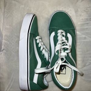 green old skool vans